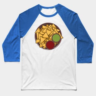 Nachos cartoon illustration Baseball T-Shirt